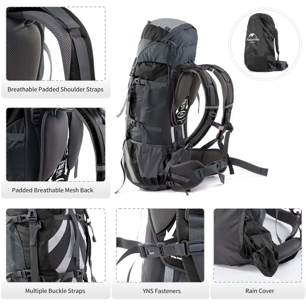 کوله کوهنوردی نیچرهایک Discovery 70L — تصویر ۱۲