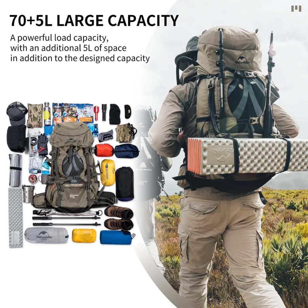 کوله کوهنوردی نیچرهایک Discovery 70L — تصویر ۷