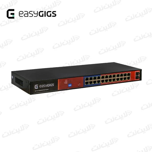سوئیچ 24 پورت POE EG-SWU-1401-26GPS گیگابیت ایزی گیگز Easy Gigs — تصویر ۲