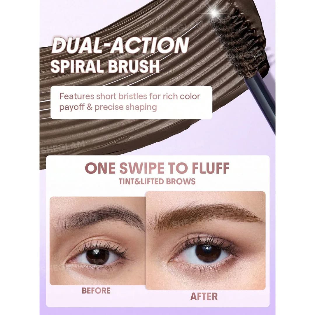 موس رنگی و حجم‌دهنده ابرو شیگلم مدل Airy Tinted Volumizing رنگ Chocolate — تصویر ۲