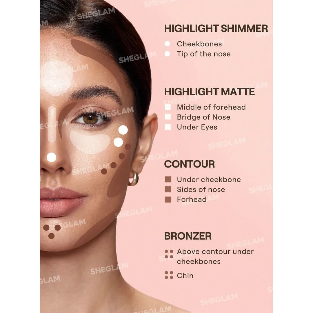 قلم آرایشی چند کاره 4 در 1 شیگلم Sheglam مدل Multi Glam — تصویر ۱۲