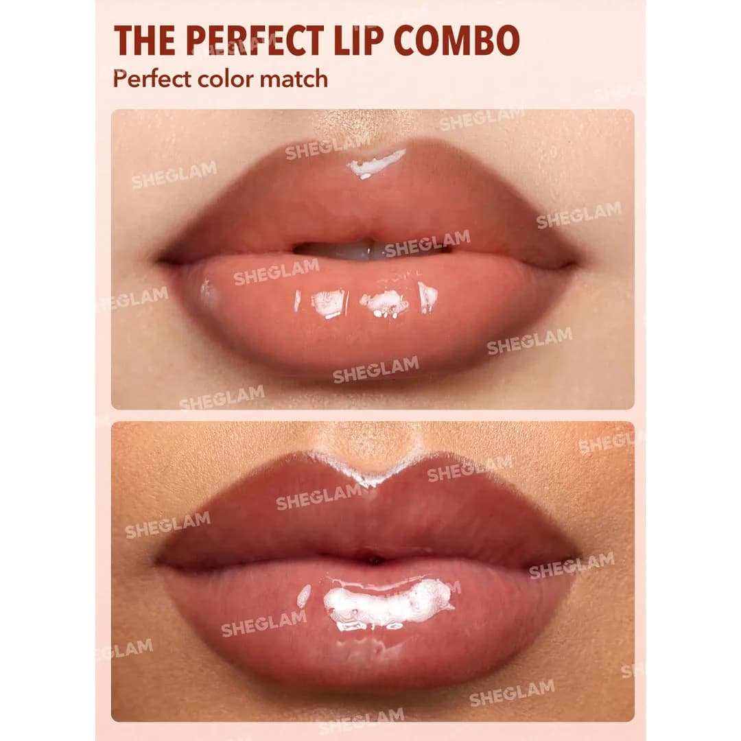 خط لب و لیپ گلاس دو طرفه شیگلم مدل Lip Rules Liner & Gloss رنگ Case x Case — تصویر ۲