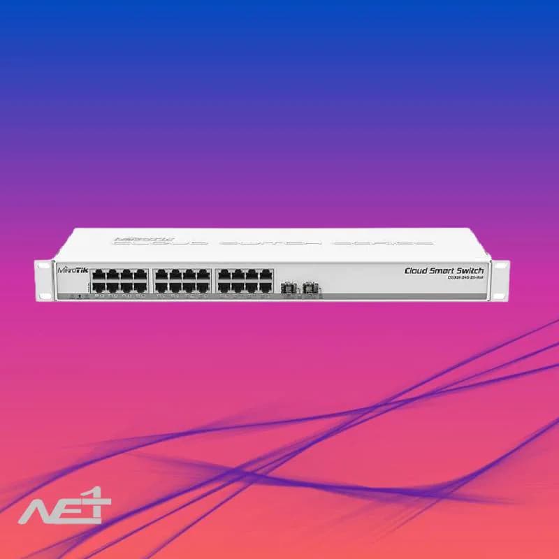 روتر سوئیچ میکروتیک مدل Mikrotik CRS326-24G-2S+RM — تصویر ۵