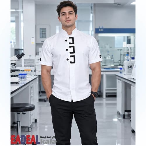 لباس کار خضرا مدل مانی سفید کد 43811 — تصویر ۷