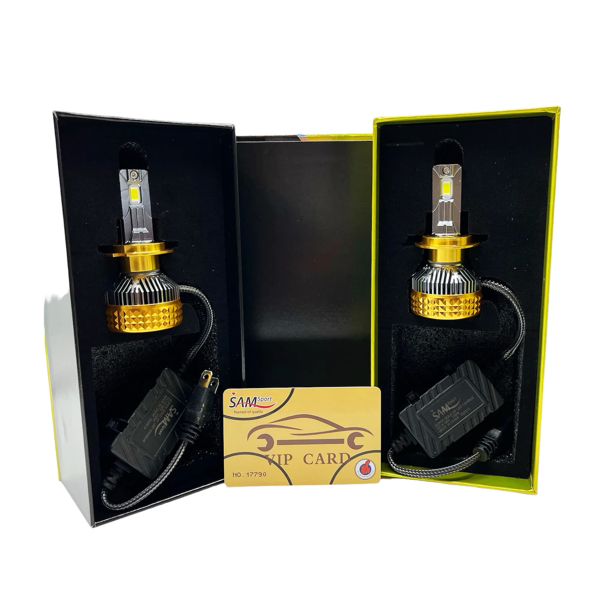 لامپ خودرو عقاب / پایه H7 مدل Super Yellow (زرد) 55 وات - 12 ولت — تصویر ۱۲