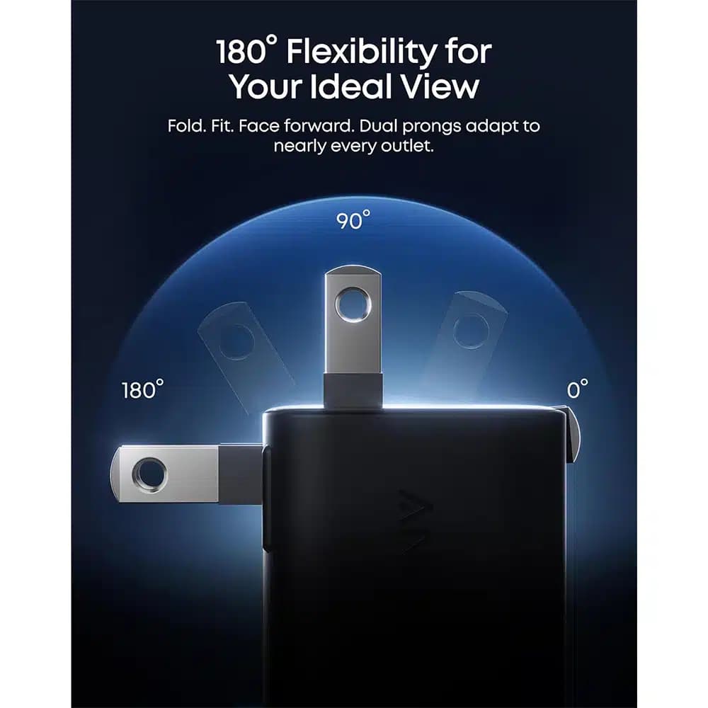 شارژر 45 وات انکر Anker Nano Charger 45W Foldable 180° مدل A121D مشکی — تصویر ۱۰