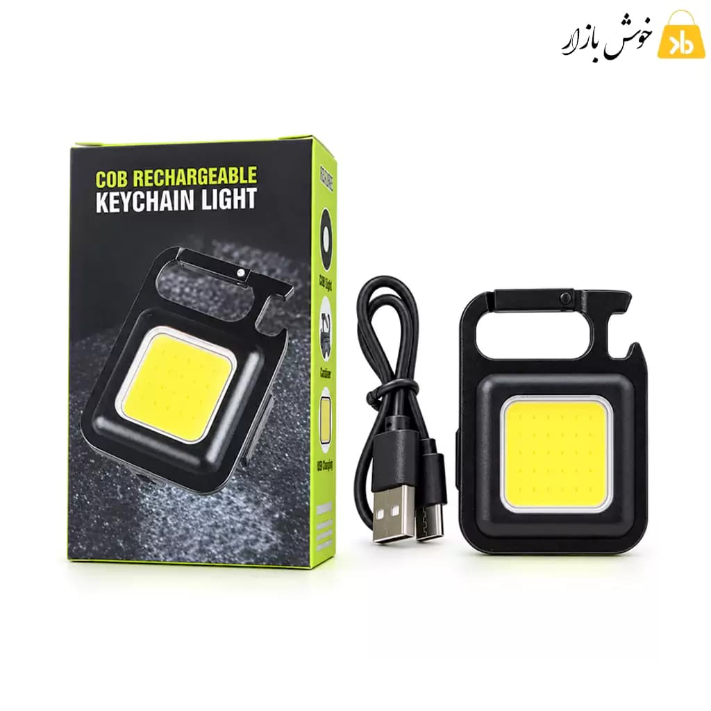 چراغ جاسوئیچی شارژی COB مدل کارابین‌دار 6 وات (اورجینال) — تصویر ۱۲