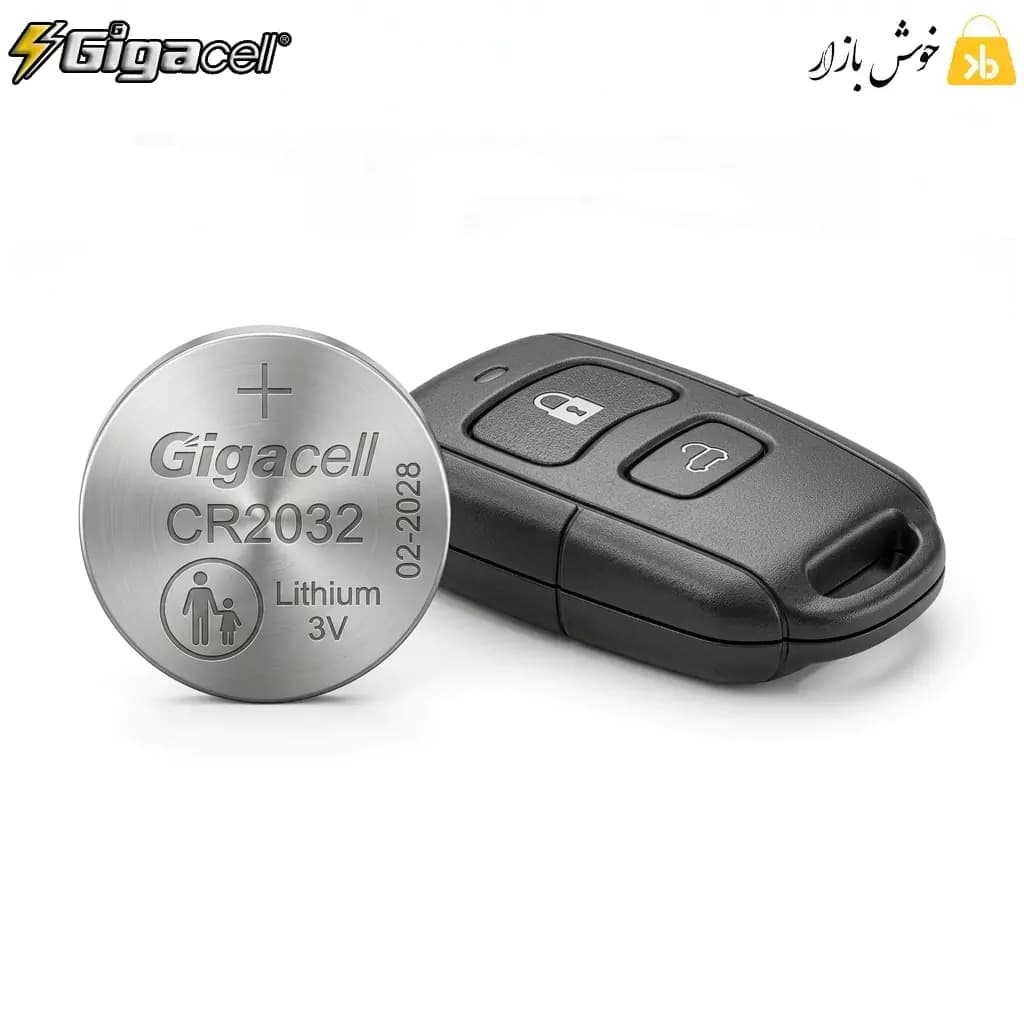 باتری سکه‌ای لیتیومی گیگاسل مدل CR2032 — تصویر ۲
