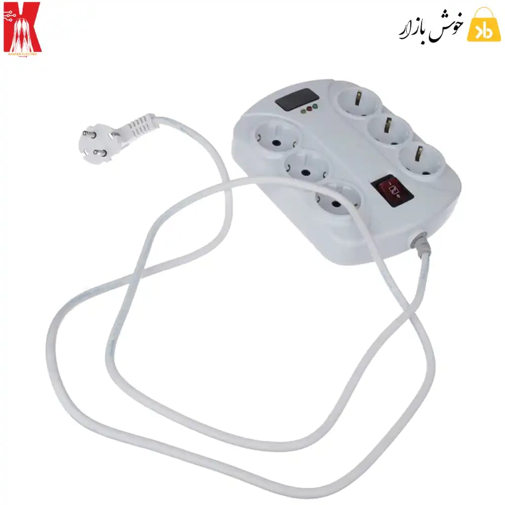 محافظ برق لوازم صوتی و تصویری خیام مدل KH8054 با کابل 3 متر — تصویر ۱۲