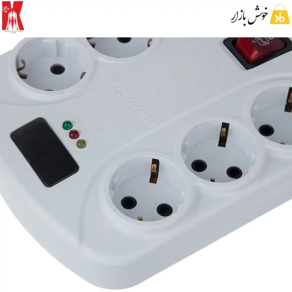 محافظ برق لوازم صوتی و تصویری خیام مدل KH8054 با کابل 3 متر — تصویر ۸