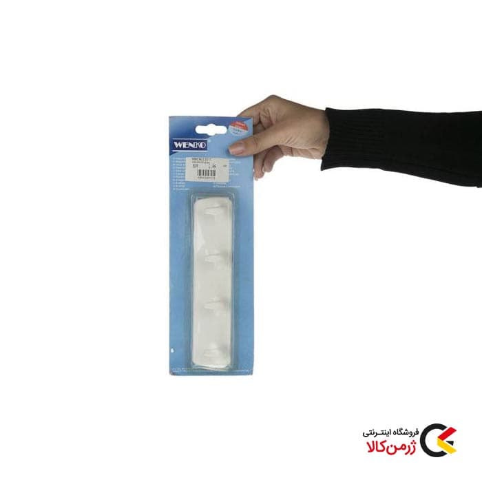 گیره آویز چسبی 4 شاخه سفید پلاستیکی دیواری از برند ونکو — تصویر ۶
