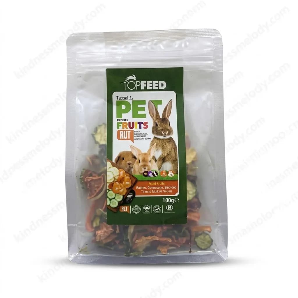 مخلوط میوه خشک جوندگان تاپ فید Top Feed Dried Fruit Mix for Rodents 100g وزن ۱۰۰ گرم — تصویر ۳