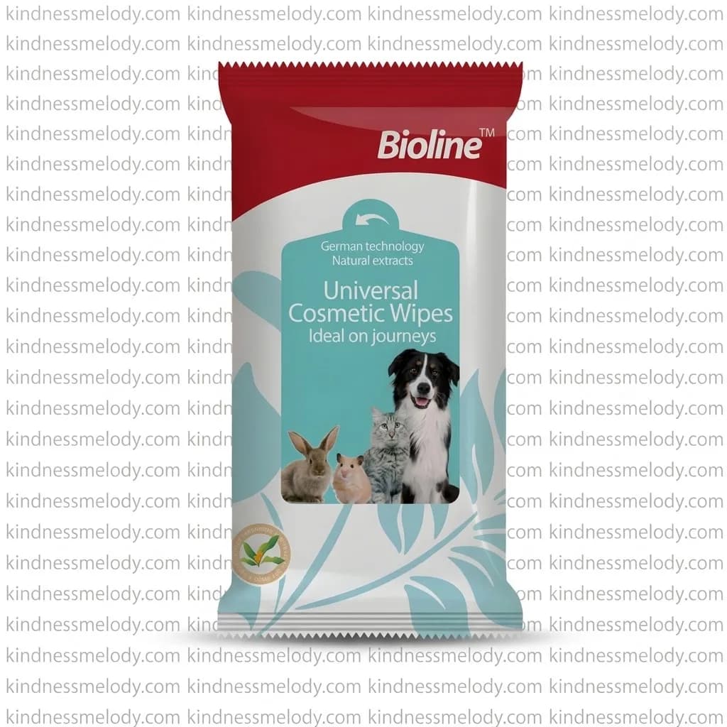 دستمال مرطوب سگ و گربه و جوندگان بایولاین Bioline Pet Wipes for Dogs Cats and Rodents 10 Pack بسته ۱۰ عددی