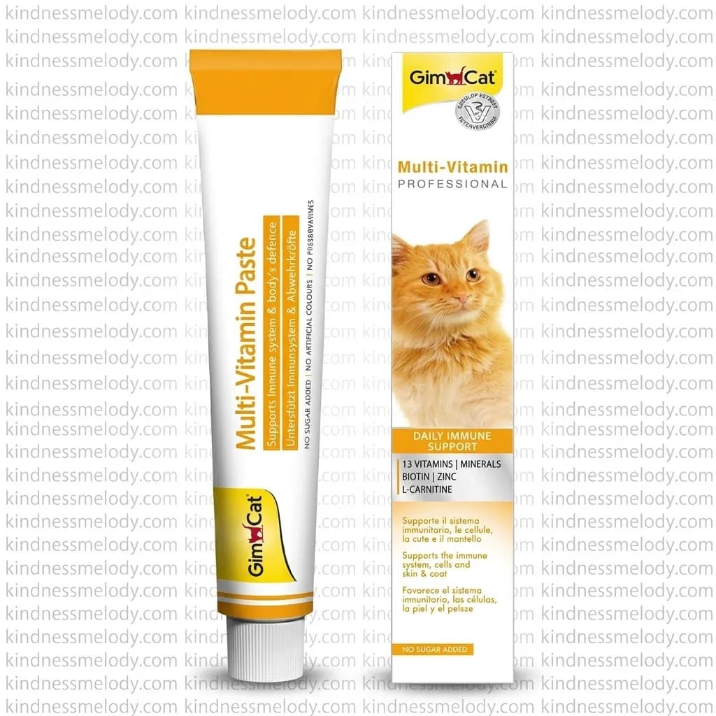 خمیر مولتی ویتامین گربه جیم کت Gim Cat Multivitamin Paste وزن 20 گرمی — تصویر ۲