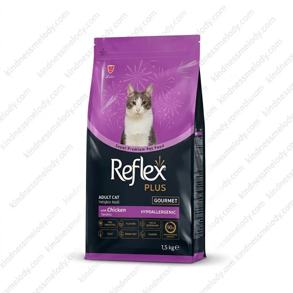 غذای گربه رفلکس پلاس گورمت Reflex Gourmet وزن 1.5 کیلوگرم