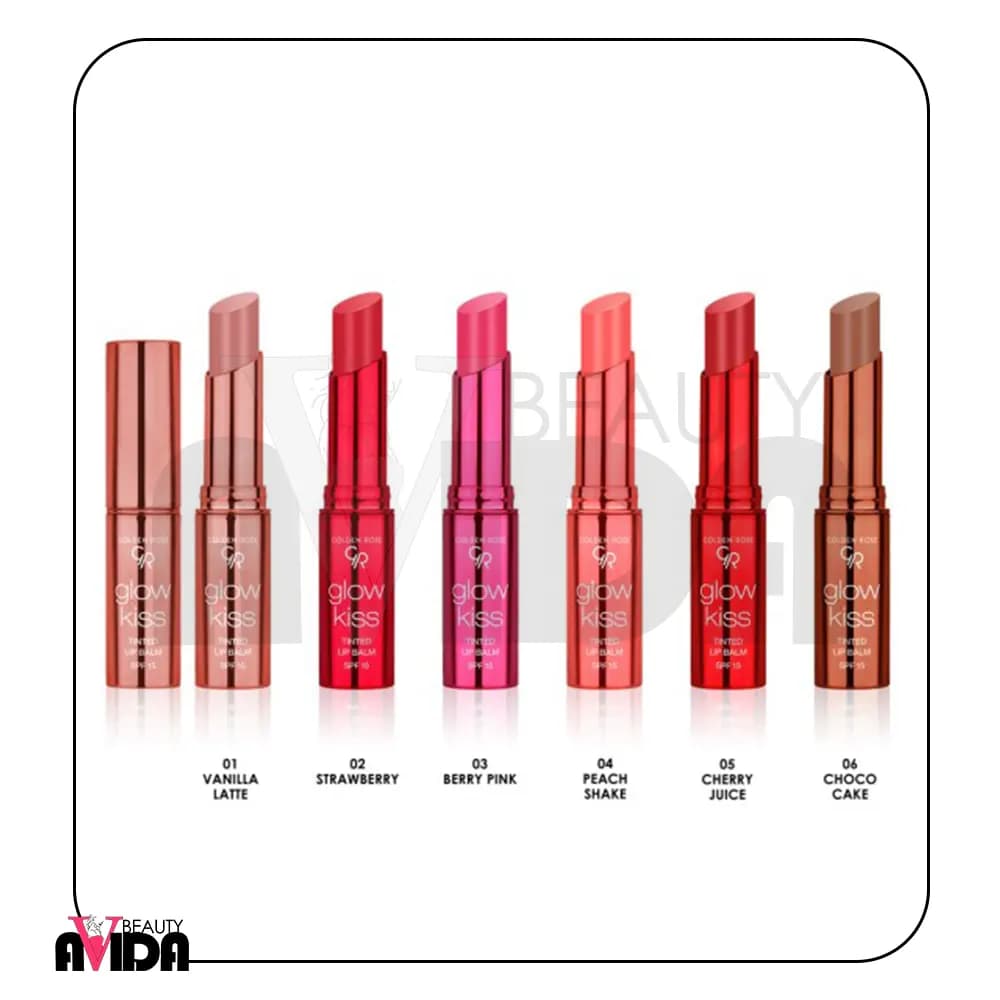 تینت لب جامد گلدن رز Glow Kiss کد 02 — تصویر ۵