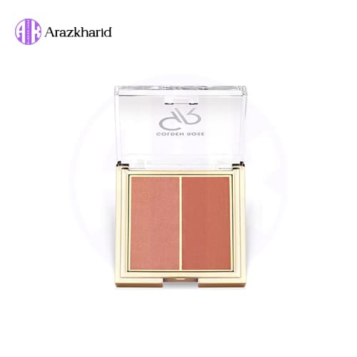پالت رژ گونه پودری دوتایی گلدن رز Golden Rose در رنگ بندی مختلف — تصویر ۷