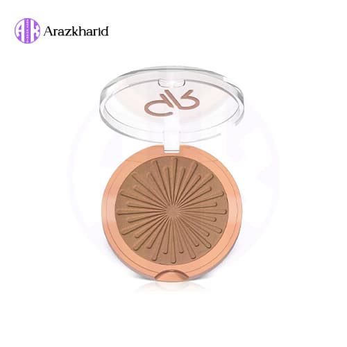 برنزر پودری گلدن رز Golden Rose رنگ Sunglow شماره 01 — تصویر ۴