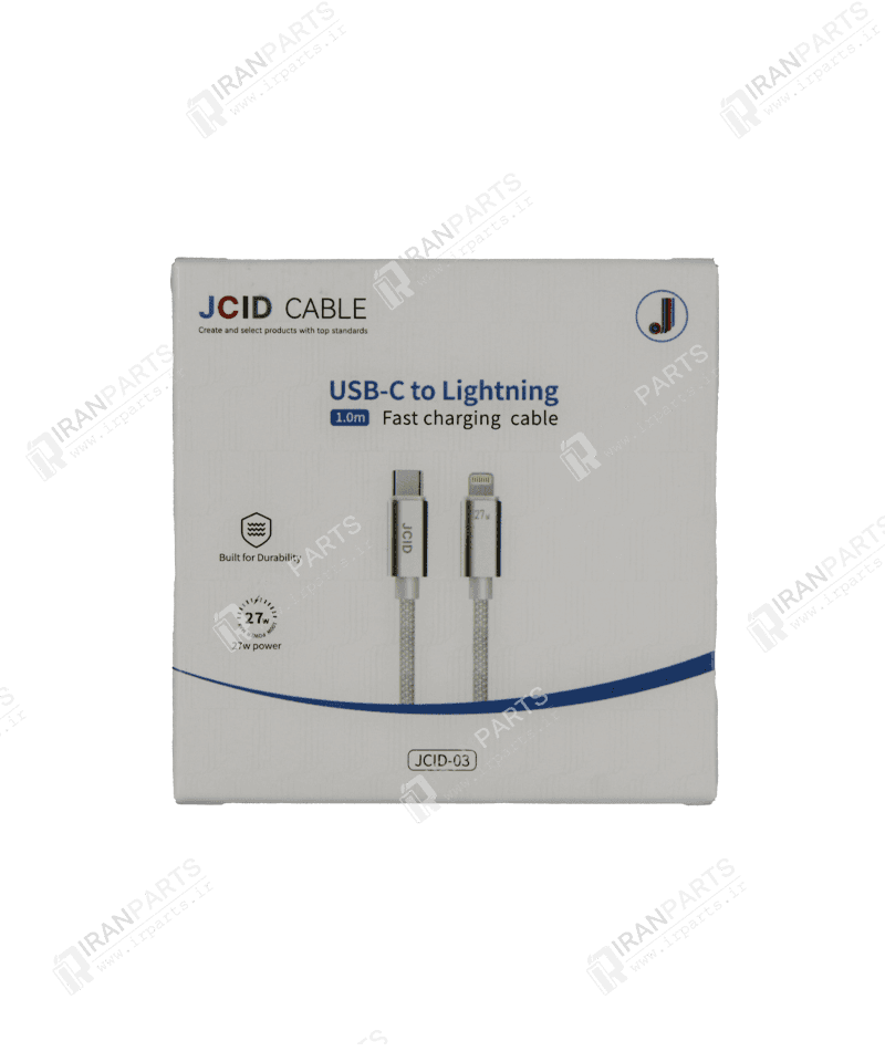 کابل شارژ 27W تایپ سی به لایتنینگ آیفون برند Apple USB-C To Lightning | JC — تصویر ۱۰