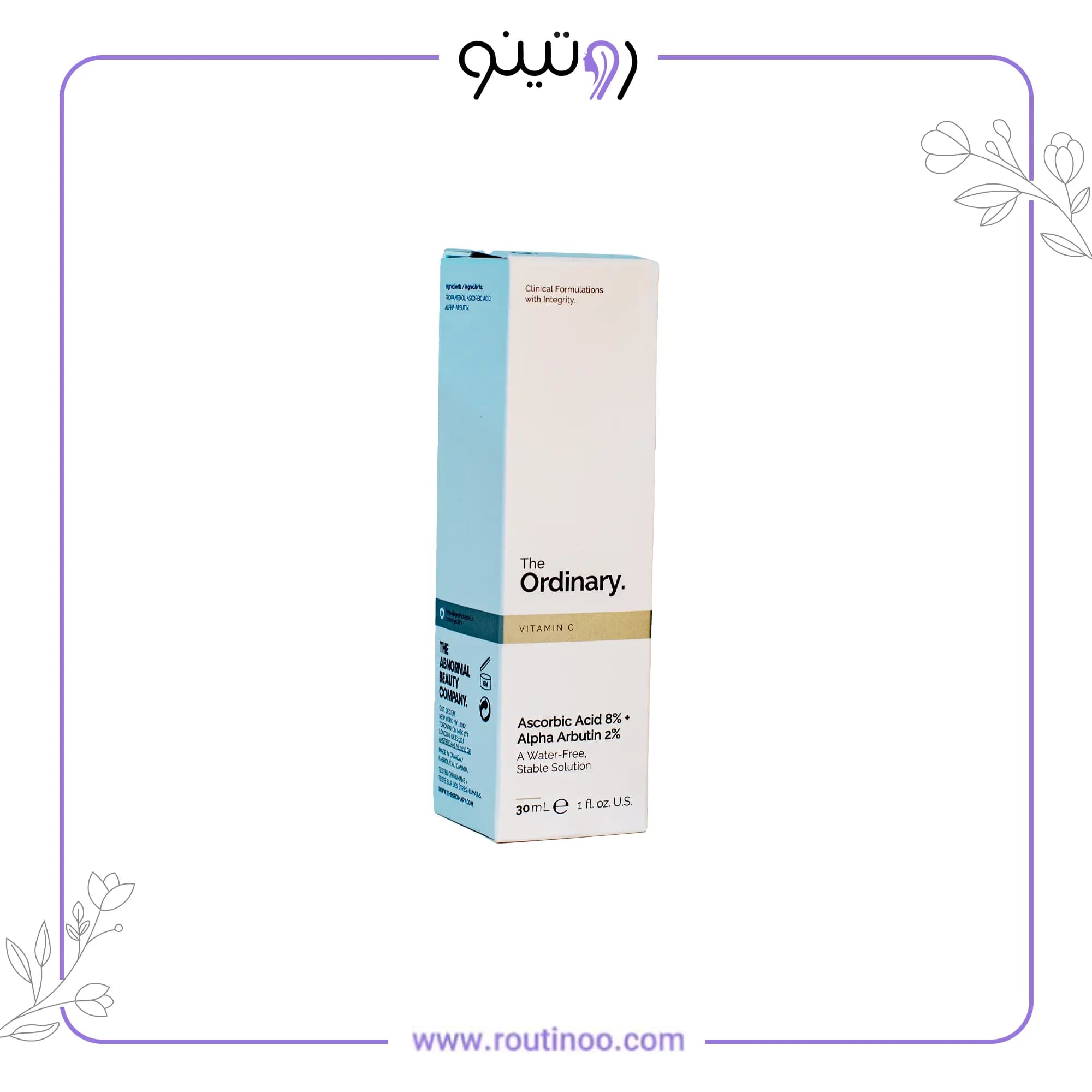 سرم روشن کننده اوردینری ویتامین سی ۸% + آلفا آربوتین ۲% اوردینری — تصویر ۷