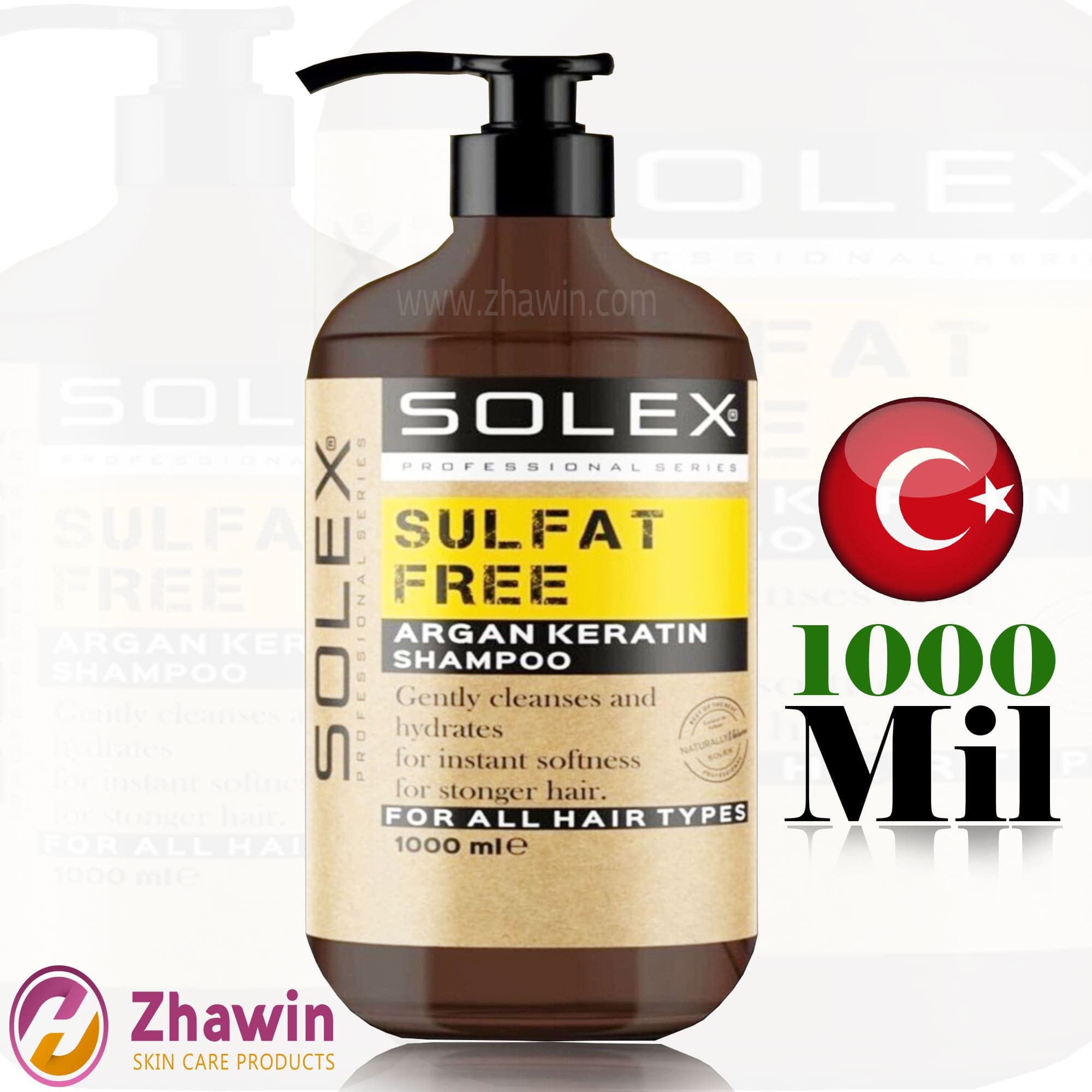 شامپو سولکس آرگان بدون سولفات 1000 میل — تصویر ۴