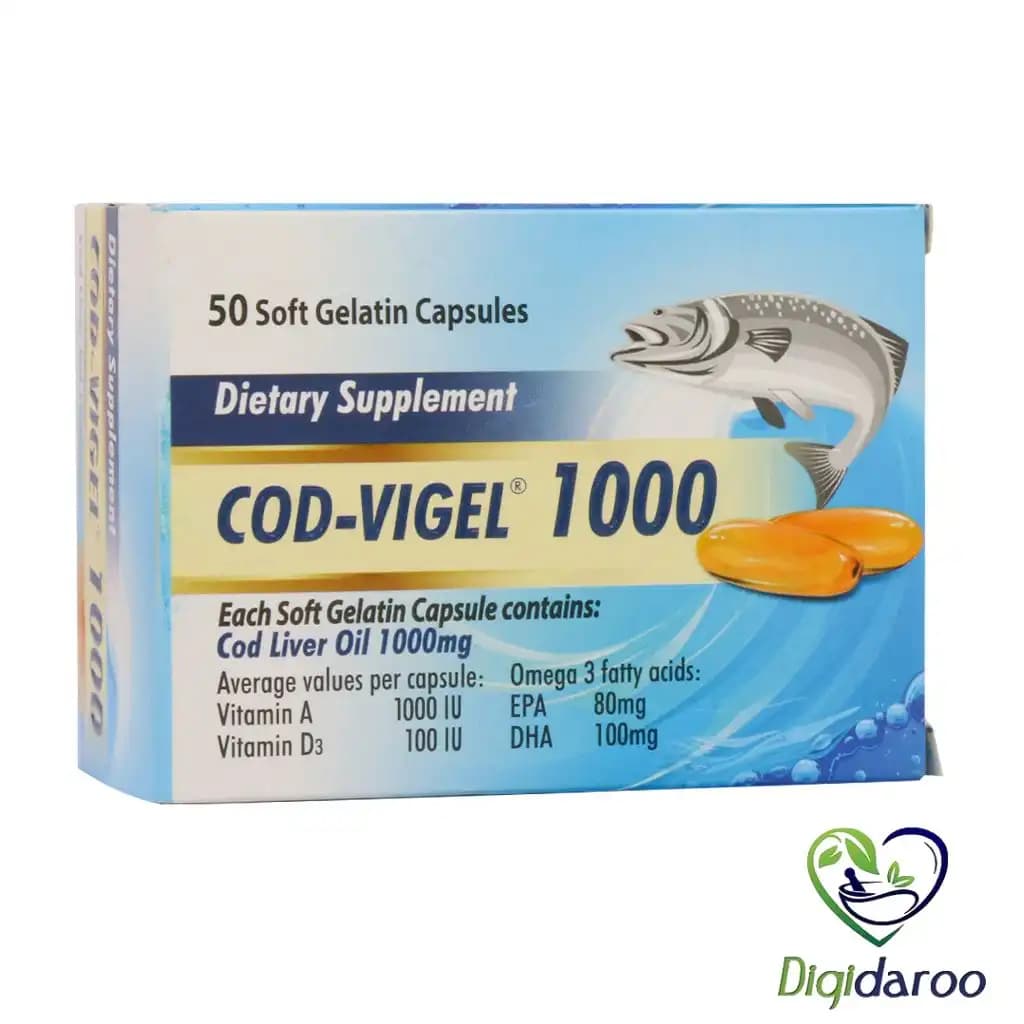 سافت ژل کاد ویژل 1000 دانا 50 عددی