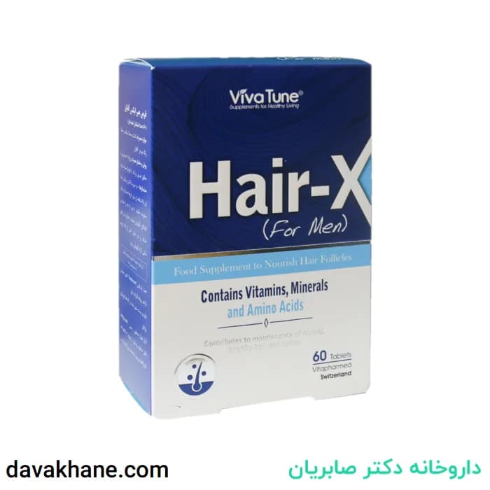 قرص هیر ایکس آقایان ویواتیون بسته 60 عددی — تصویر ۴