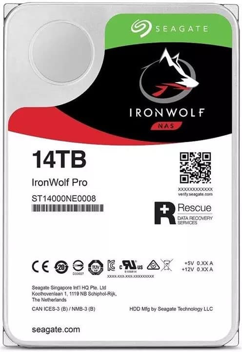 هارد دیسک سیگیت مدل ST14000NE0008 IronWolf Pro با ظرفیت 14 ترابایت — تصویر ۳