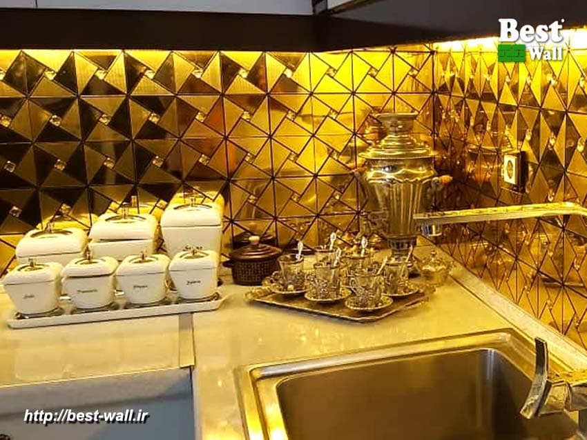 بین کابینتی مثلثی طلایی کد T365 — تصویر ۸