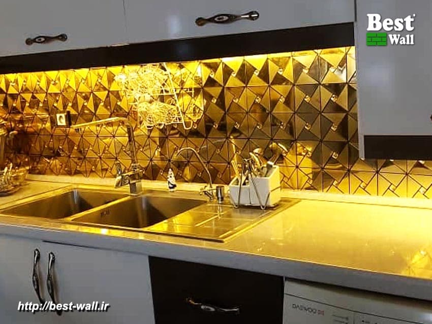 بین کابینتی مثلثی طلایی کد T365 — تصویر ۲
