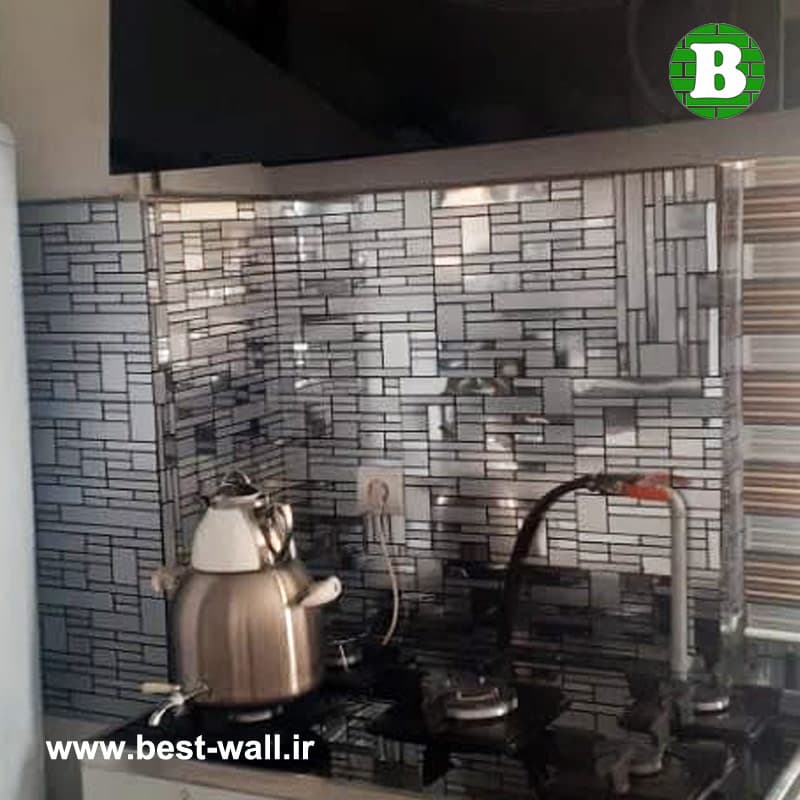 بین کابینتی نقره ای خشدار و آینه ای R571 — تصویر ۹