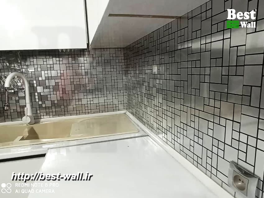 تایل دکوراتیو نقره ای خشدار مات کد 780 — تصویر ۱۲