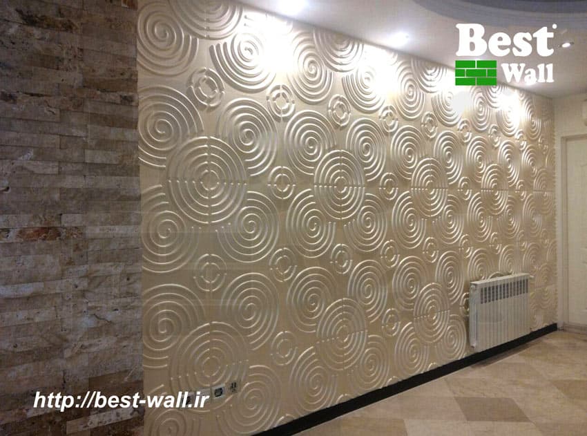 پنل سه بعدی پلیمری طرح گرداب ABS کد 008 — تصویر ۸
