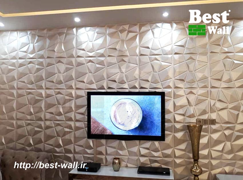 دیوارپوش سه بعدی پلیمری کد 002 طرح الماس ABS — تصویر ۵