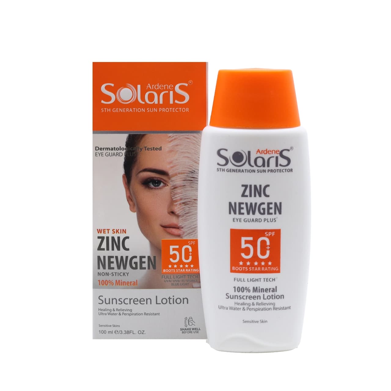 لوسیون ضد آفتاب فیزیکال زینک نیوژن SPF50 سولاریس آردن 100 میلی لیتر — تصویر ۲