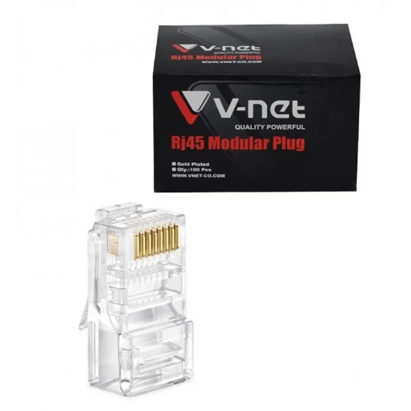 سوکت شبکه CAT6 UTP وی نت بسته 100 عددی — تصویر ۳