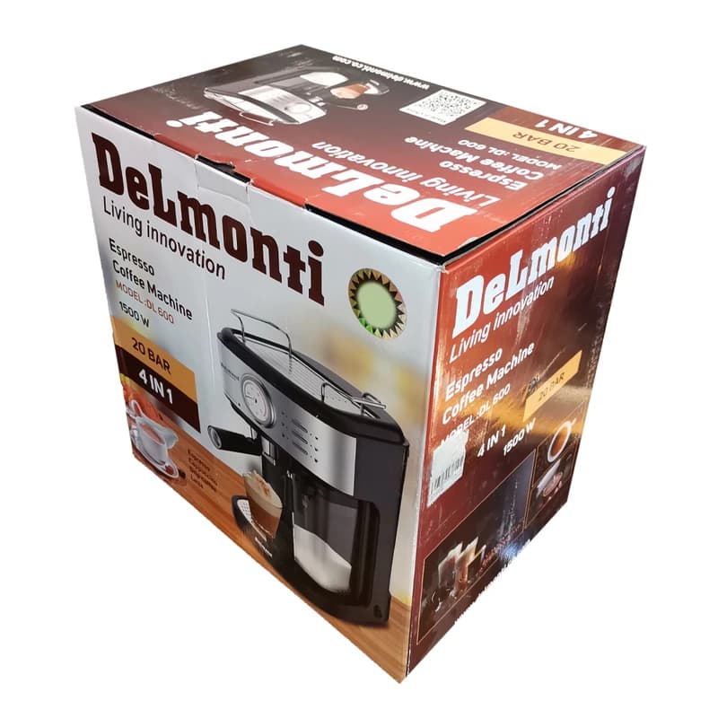 اسپرسو ساز 4 کاره دلمونتی Delmonti محفظه شیر دار کد DL-600 — تصویر ۳