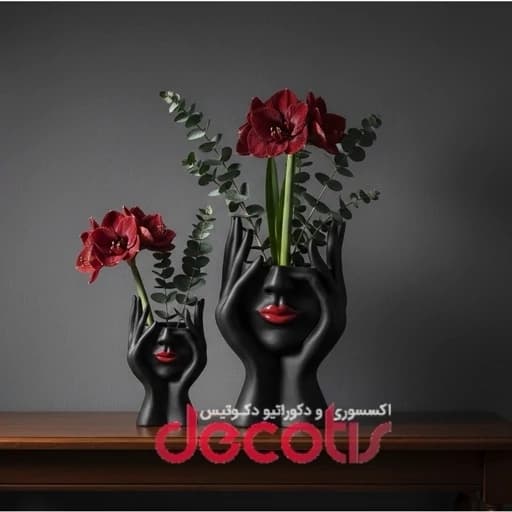 گلدان دکوری مدل صورت نیمرخ — تصویر ۳