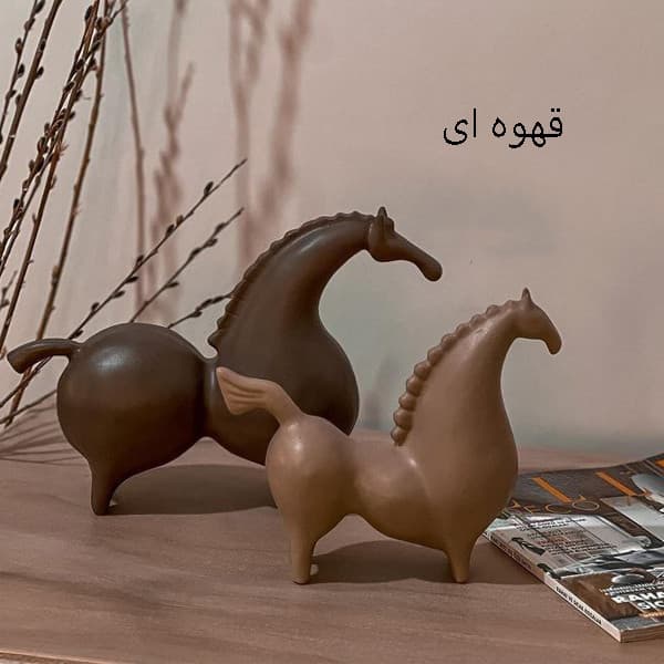 دکوری مدل اسب مدرن مینیمال مجموعه 2 عددی — تصویر ۳