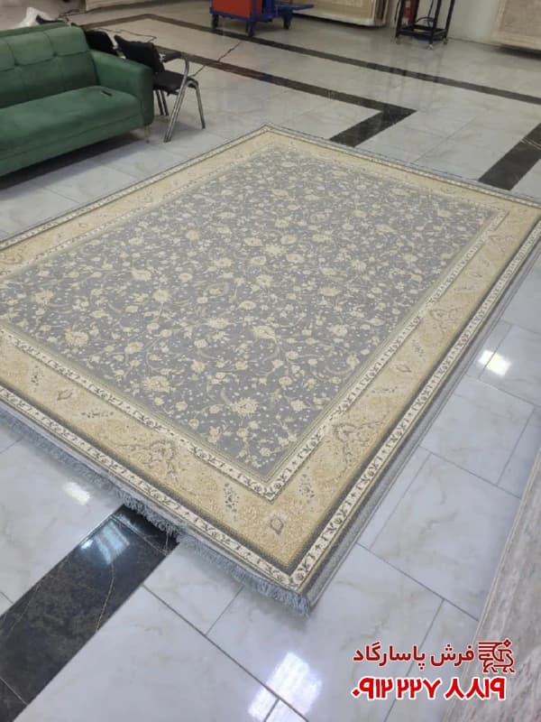 فرش 1500 شانه افشان دودی مدل افشاری