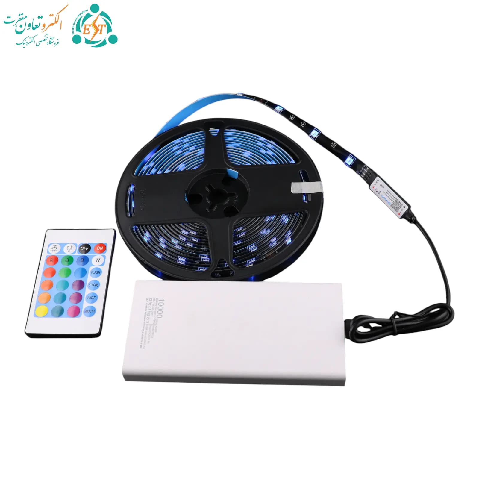 پک ریسه نواری 5 متری RGB بلوتوثی 16 رنگ USB دار — تصویر ۱۱