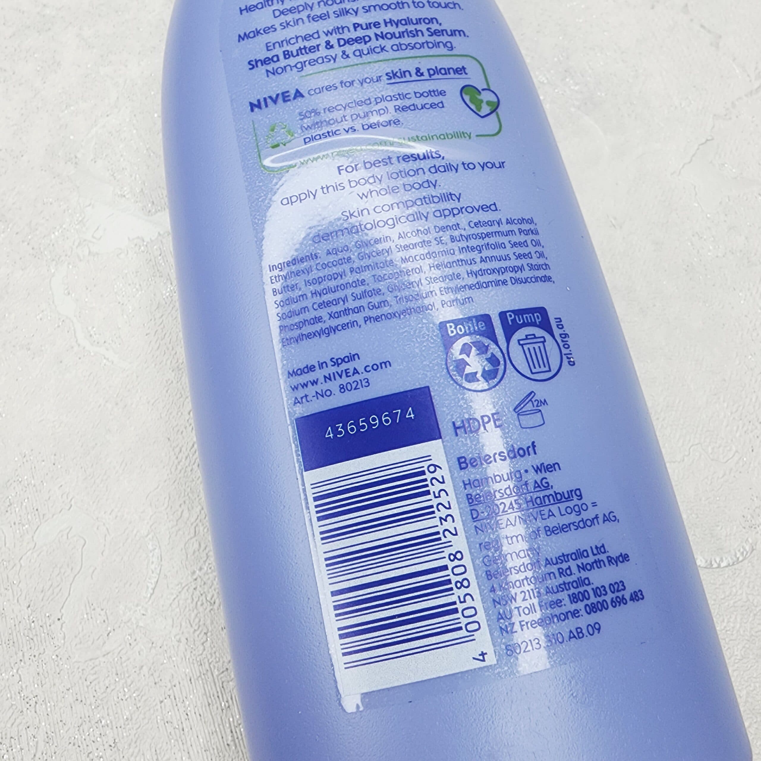 لوسیون بدن نیوآ مدل Irresistibly Smooth، مناسب پوست خشک، حجم ۴۰۰ میلیلیتر — تصویر ۳