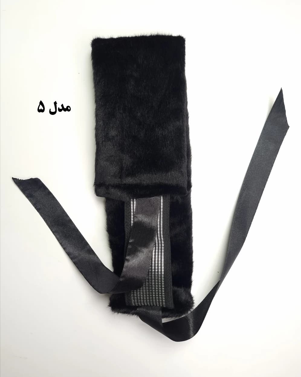 هدبند روسی خز الوان و مشکی سیلکا — تصویر ۱۲