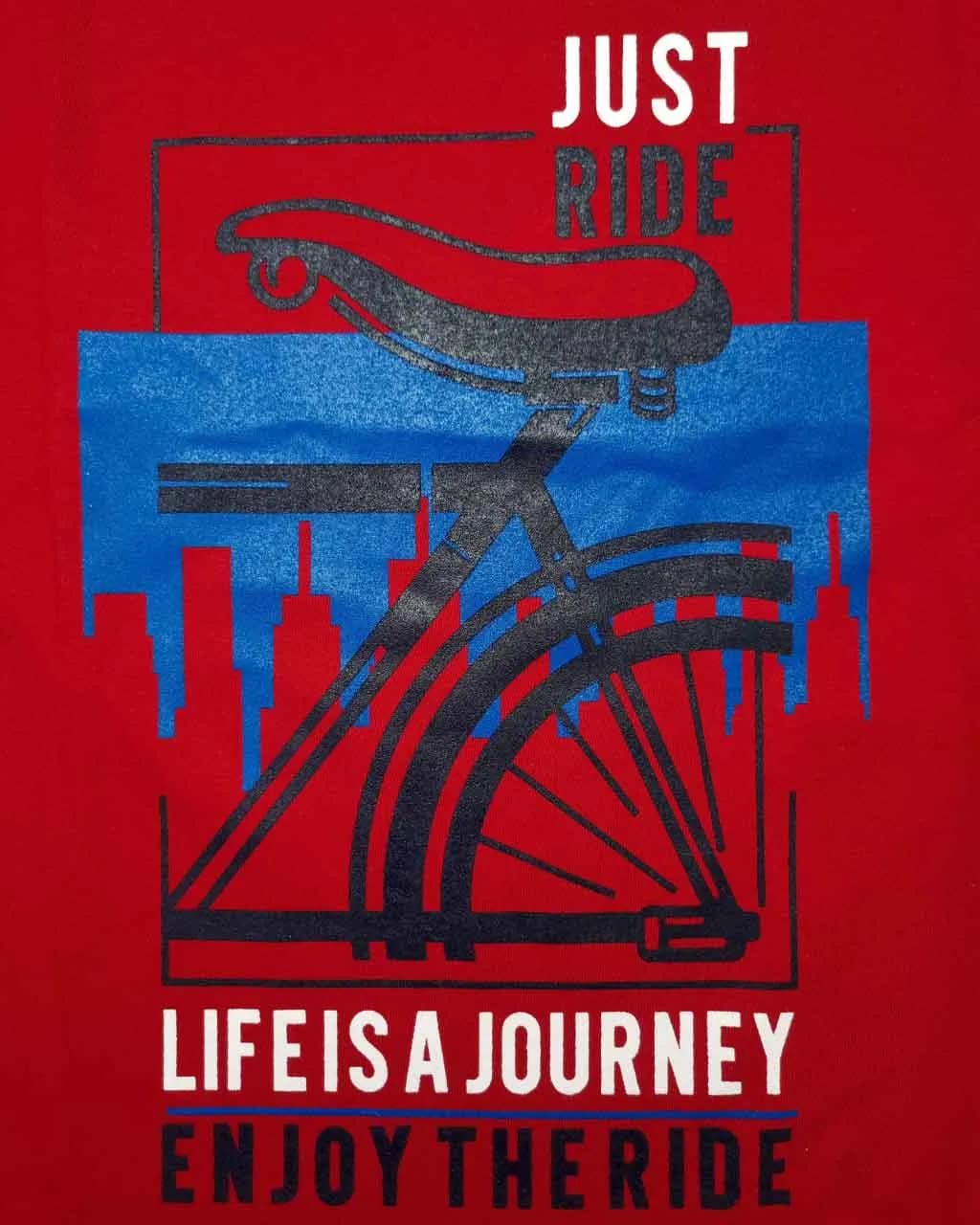 ست راحتی پسرانه آستین بلند نخ پنبه طرح enjoy ride — تصویر ۲