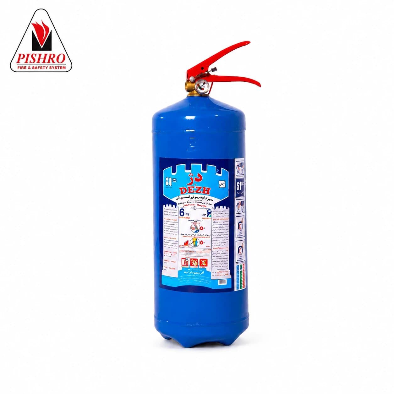 کپسول آتش نشانی آب و گاز دژ 4 کیلوگرمی — تصویر ۲