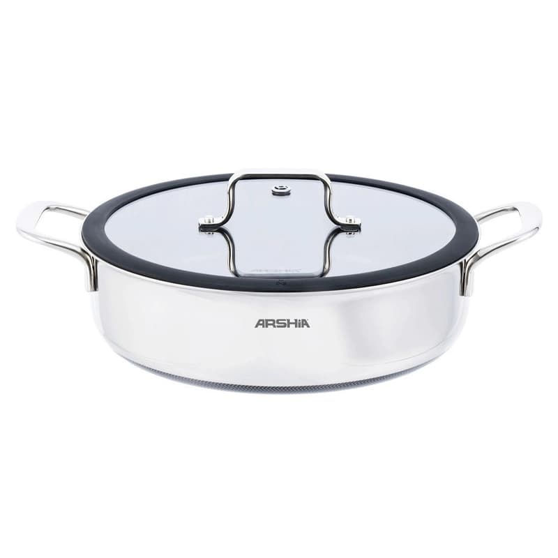 ماهیتابه استیل لیزری سایز ۲۸ عرشیا مدل SS622-3700