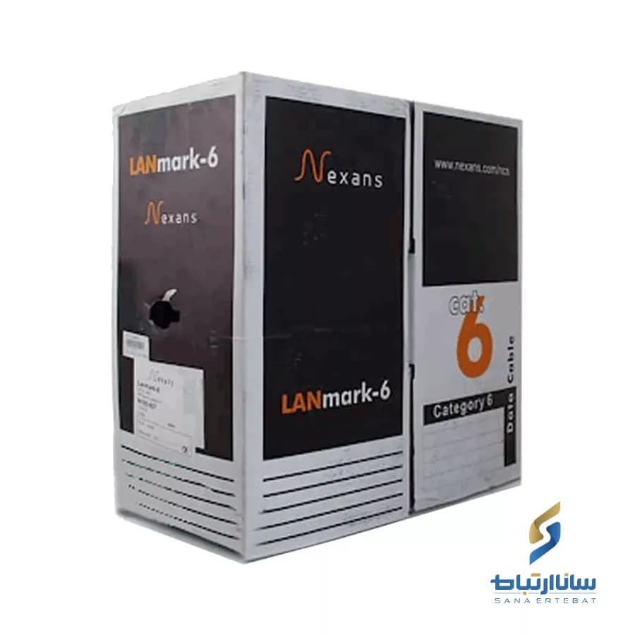 کابل شبکه نگزنس ۳۰۵ متری CAT6 UTP / تست پرمننت فلوک