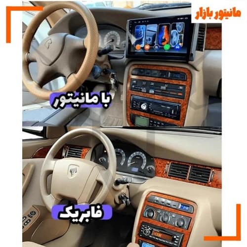 مانیتور اندروید سمند داشبورد قدیم + دوربین دنده عقب (دید در شب) — تصویر ۵