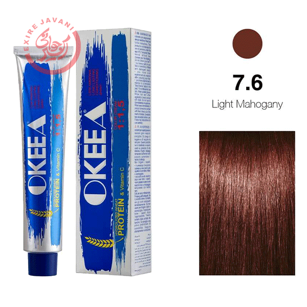 رنگ مو اکیا شماره 7.6 (Light Mahogany) 100 میل