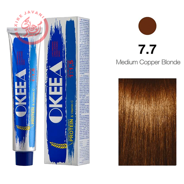 رنگ مو شماره 7.7 (Medium Copper Blonde) 100 میل — تصویر ۲